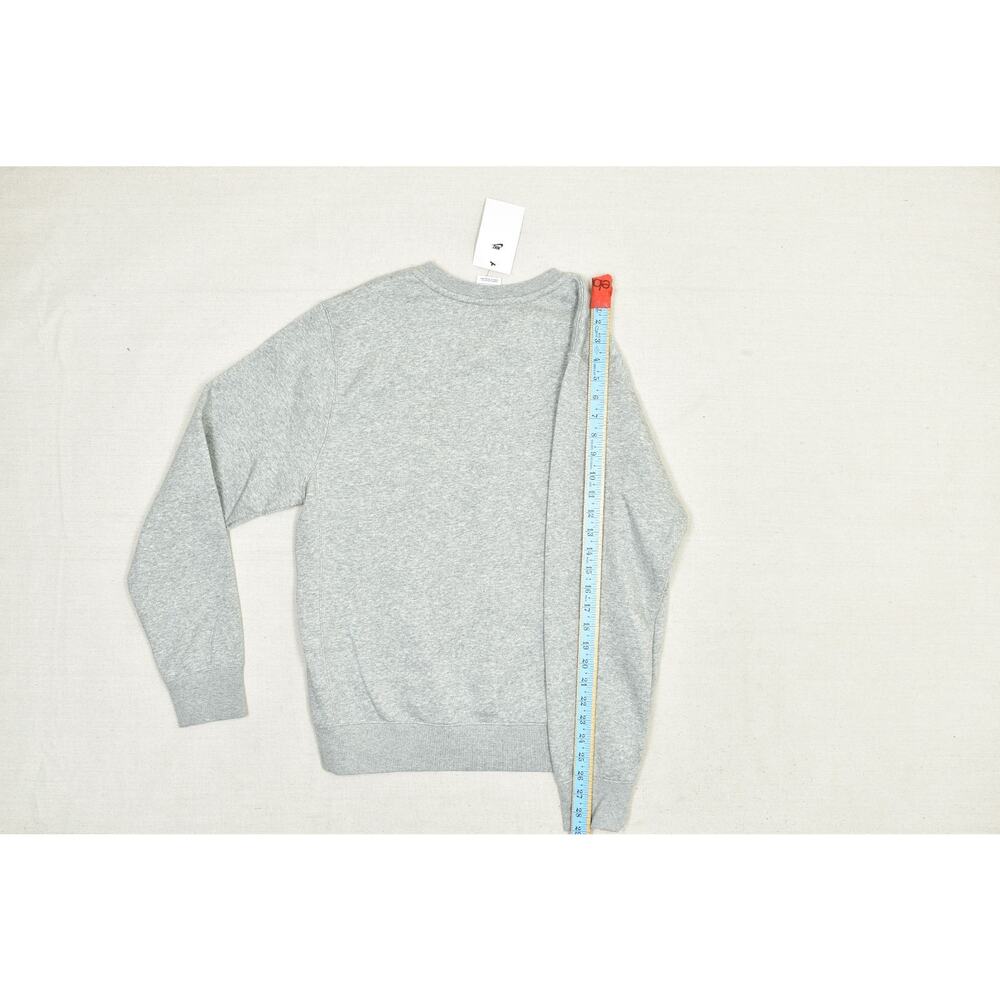 NEW Nike Sportswear Fleece Grey Heather Crewneck Sweatshirt Size S BV2662-063 - Picture 2 of 8